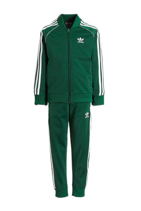 adidas trainingspak groen wit|adidas trainingspakken.